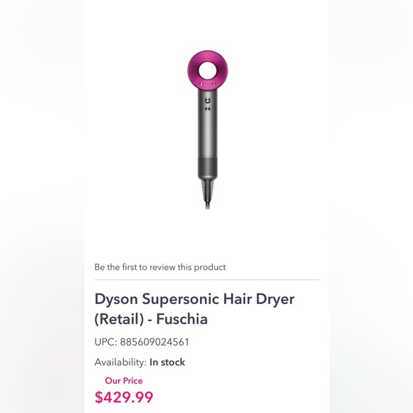 Dyson Supersonic Hair Dryer